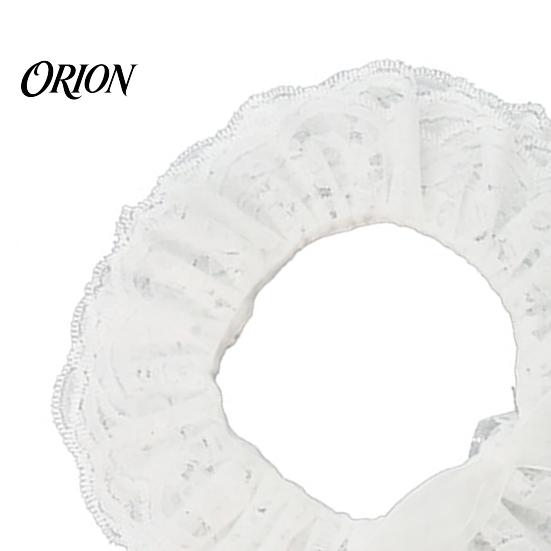 Lace Collar Ruffle And Wrist Cuff Sleeves Set, Vintage Clown Costume, White Victorian Choker Accessories for Halloween Cosplay, Tea Party Style