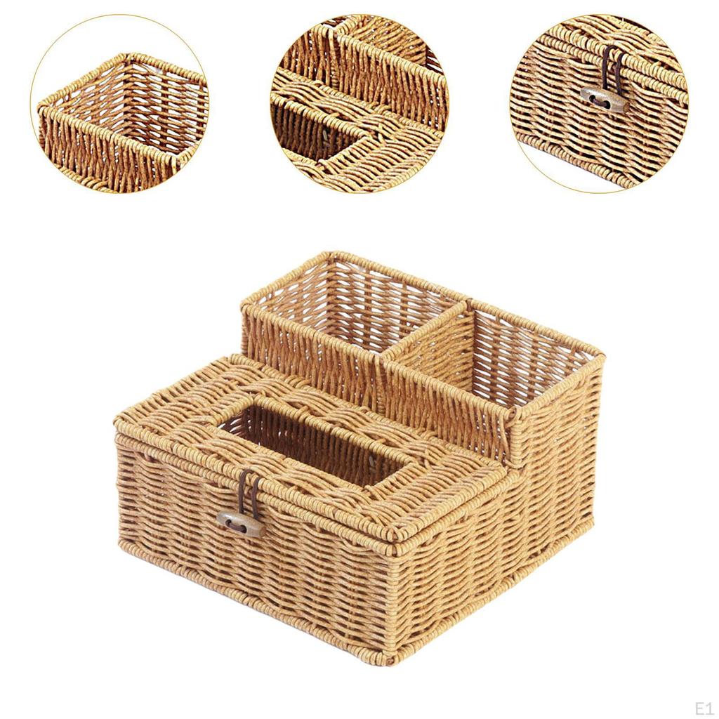 Taschentuchbox Aufbewahrung Gewebte Halter Organizer Halter für Ankleide