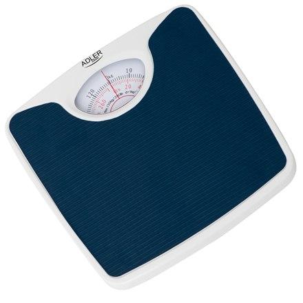 Adler | Mechanical Bathroom Scale | Ad 8151B | Maximum Weight (Capacity) 130 Kg | Accuracy 1000 G | Blue/White