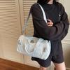 Waterproof Travel Bag Women's Shoulder Bag Solid Color Large Capacity Crossbody Bag