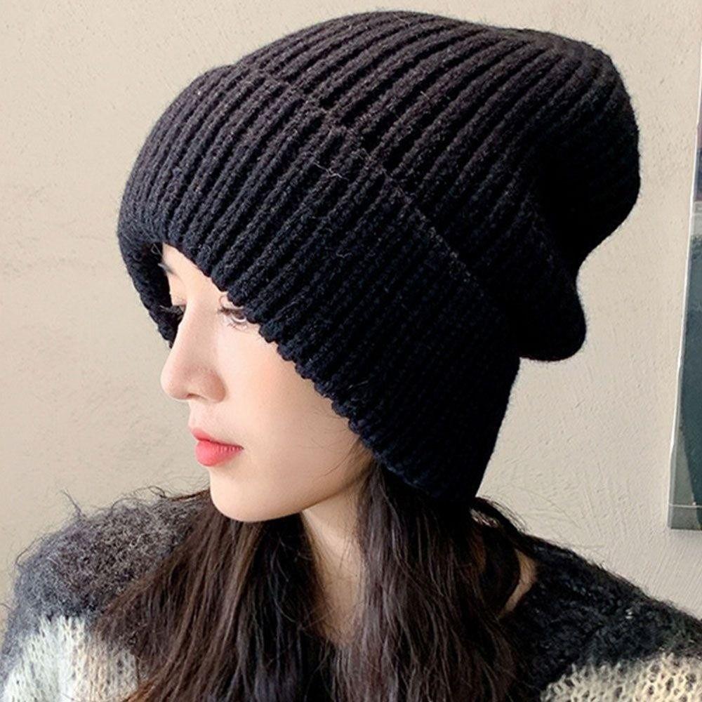 Woman/Men Knitted Beanies Solid Cute Warmer Bonnet High Quality Ladies Casual Cap  Outdoor