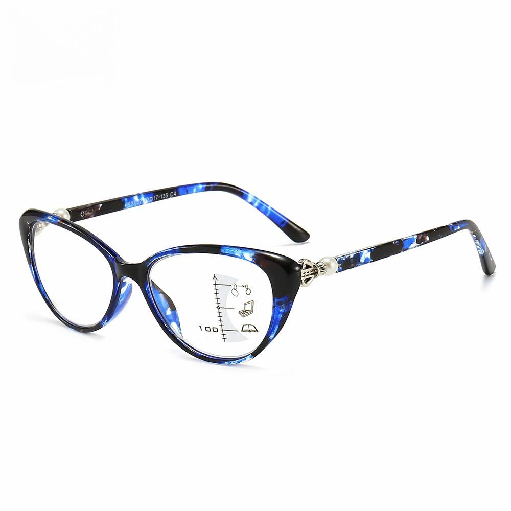 Modische Lesebrille mit progressiven Mehrstärken und Blaulichtfilter für Nah- und Ferngebrauch