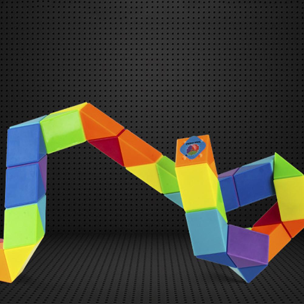 Dingsheng 24 36 48 60 72 Segmente Magic Rule Snake Mehrfarbiges 3D-Puzzlespiel Cube Twist Transformable Kid Puzzl