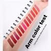 HANDAIYAN Velvet Matte Lipstick, Waterproof Long-Lasting Moisture Lip Makeup, Pigmented Smooth Nude Red Lipstick in Clear Floral Tube, Cosmetic