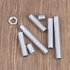 Hot Sale 10Pcs M10 Lamp Tooth Tube Metal Hollow Threaded Tube Screw Nut Lamp Cap Galvanized Chandelier Connect Rod Fixed Base