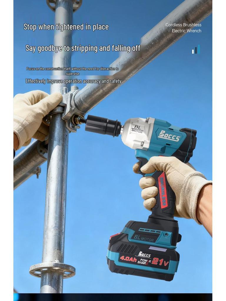 Cordless Multi-Functional Brushless Impact Wrench & Electric Screwdriver Set