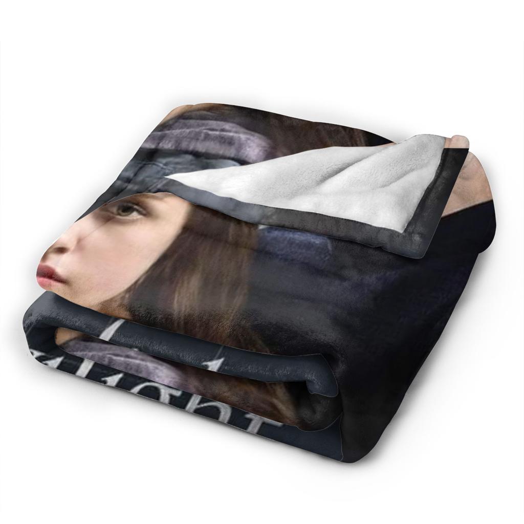 The Twilight Edward Bella Soft Warm Blanket Travel Plush Throw Blanket Aesthetic Couch Chair Flannel Bedspread Sofa Bed Cover