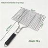 Zhishi Portable Wooden Handle BBQ Grill Net Clip