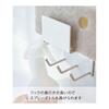 Yamazaki Jitsugyo Magnetic Bathroom Cleaning Tool Holder White Approx. W8 X D6 X H12cm MIST Bathroom Storage Bath Cleaning Sponge 4978
