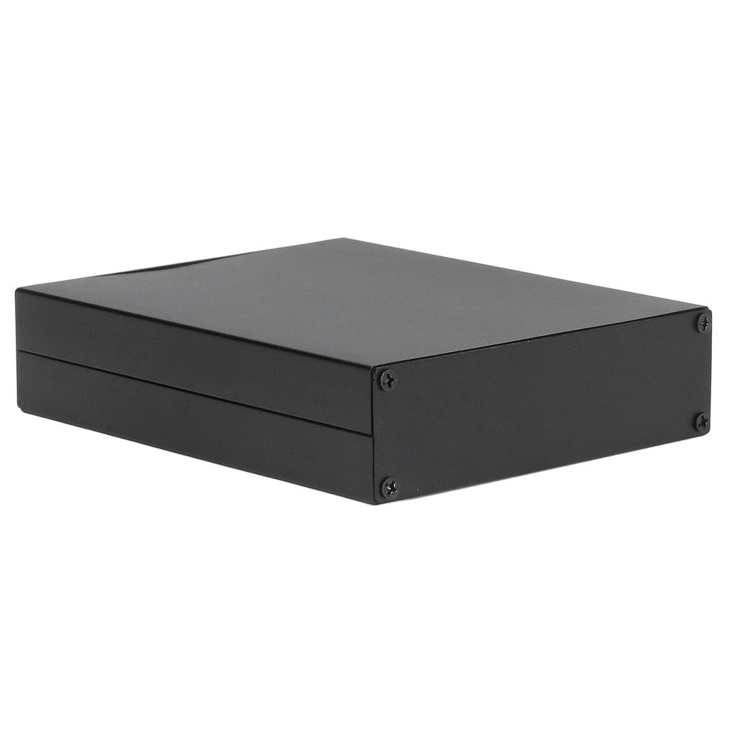 Aluminium-Elektrokasten, wasserdicht, Anschlussgehäuse, geteilter Typ für Heimwerker, Schwarz, 33 x 114 x 140 mm