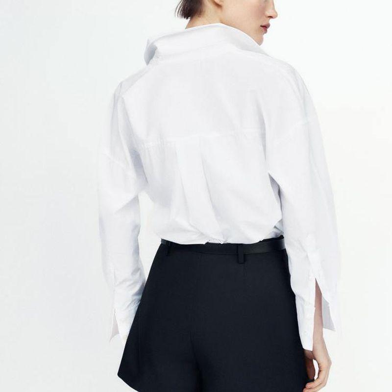 Zbzr Spring New Women clothes Western Style Fashion Temperament Versatile With Belt Double Placket Culottes 8741035