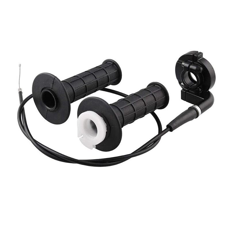 

7/8 22 мм Мотоцикл Кроссовый мотоцикл Ручка газа с поворотом Акселератор Ручка газа быстрого действия Руль Тросик Трубка Накладки на ручки Комплект тросиков Аксессуары чёрный