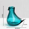 Lovely Little Bird Shaped Glass Vase Plant Pots Table Decoration Transparent Flowers Arrangement Vases Room Aesthetic Decor