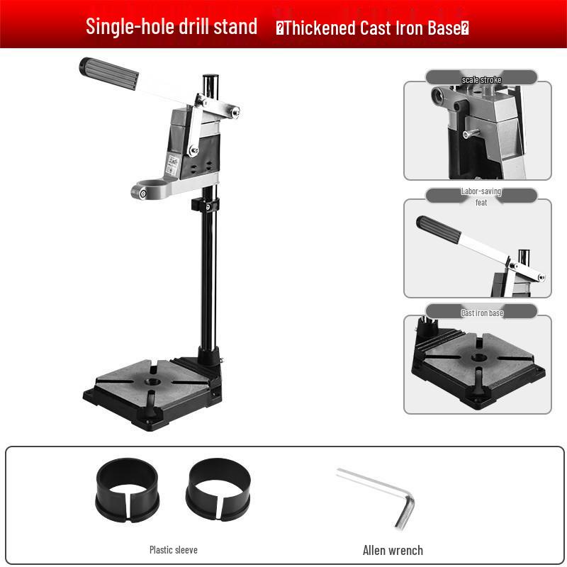 Multifunctional Electric Drill Stand: Handheld To Bench Mini Pistol Drill & Micro Punching Tool for Household Use