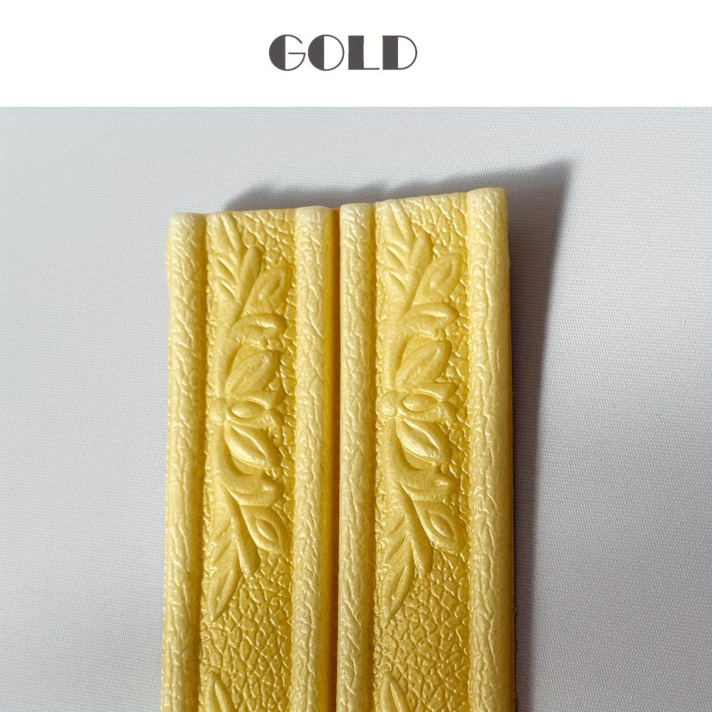 Self adhesive peeled off Wallpaper 3D Carving ceiling decorative strip wall skirting line home decoration wall sticker