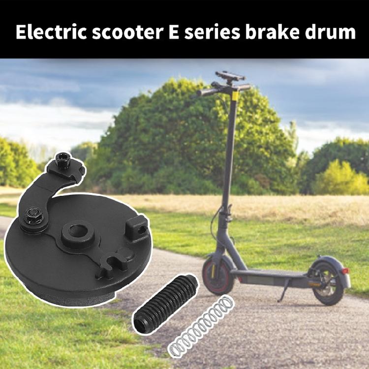 Electric Scooter Drum Brake Cover Integrated Brake Pad Drum Brake Front Wheel Drum Brake and Rockers Arm Easy to Use