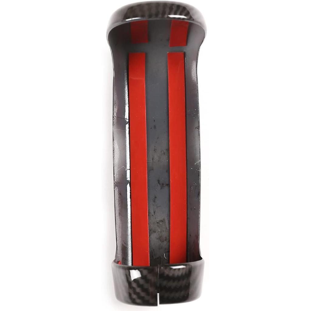 ABS Car Gear Shift Knob Head Cover Trim Stickers for Toyota Tundra 2007 2008 2009 2010 2011 2012 2013 2014+ 2021 Sequoia 2008-2020 (Black Carbon