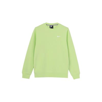 Nike Embroidered Logo Crew Neck Pullover Sweatshirt Men Tops Fluorescent-Green 916609-383