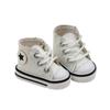 1 Pair Sports Shoes Leather Leather Doll Shoes Shoelace Star Doll Canvas Shoes Mini Casual Dolls Shoes High-Top Canvas Gcs