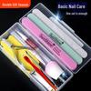 Nail Care Kit: Cuticle Nipper, File, Polishing & Buffer Strips for Home Manicure