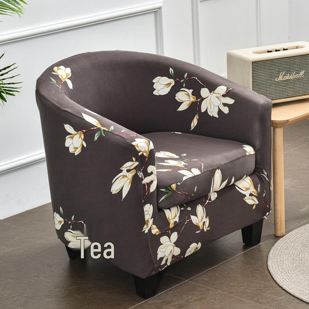 Semi-Circular Club Chair Protective Sofa Cover