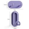 Pink Purple Wall Hook Punch-Free Bathroom Kitchen Storage Hook Door Hanger Self Bag Hat Rack Key Holder Hardware Hook Home Decor