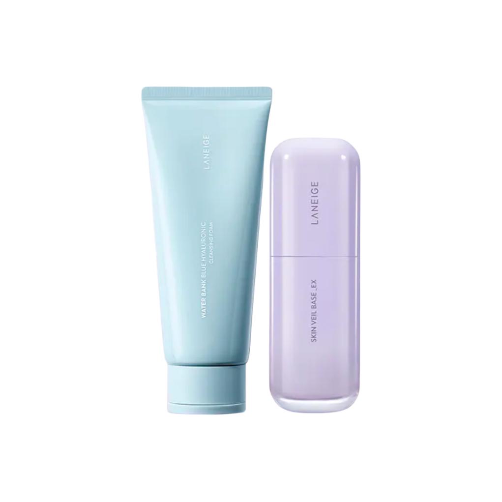 

Laneige Water Bank Blue Hyaluronic Cleansing Foam & Skin Veil Base_EX Set Base 30ml+Cleansing 150g
