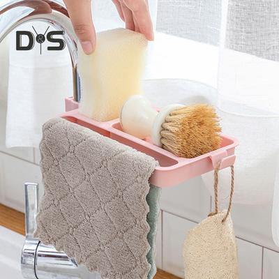 Mensola per lavello con ventilazione, facile da installare, porta-spugna per lavello in PP