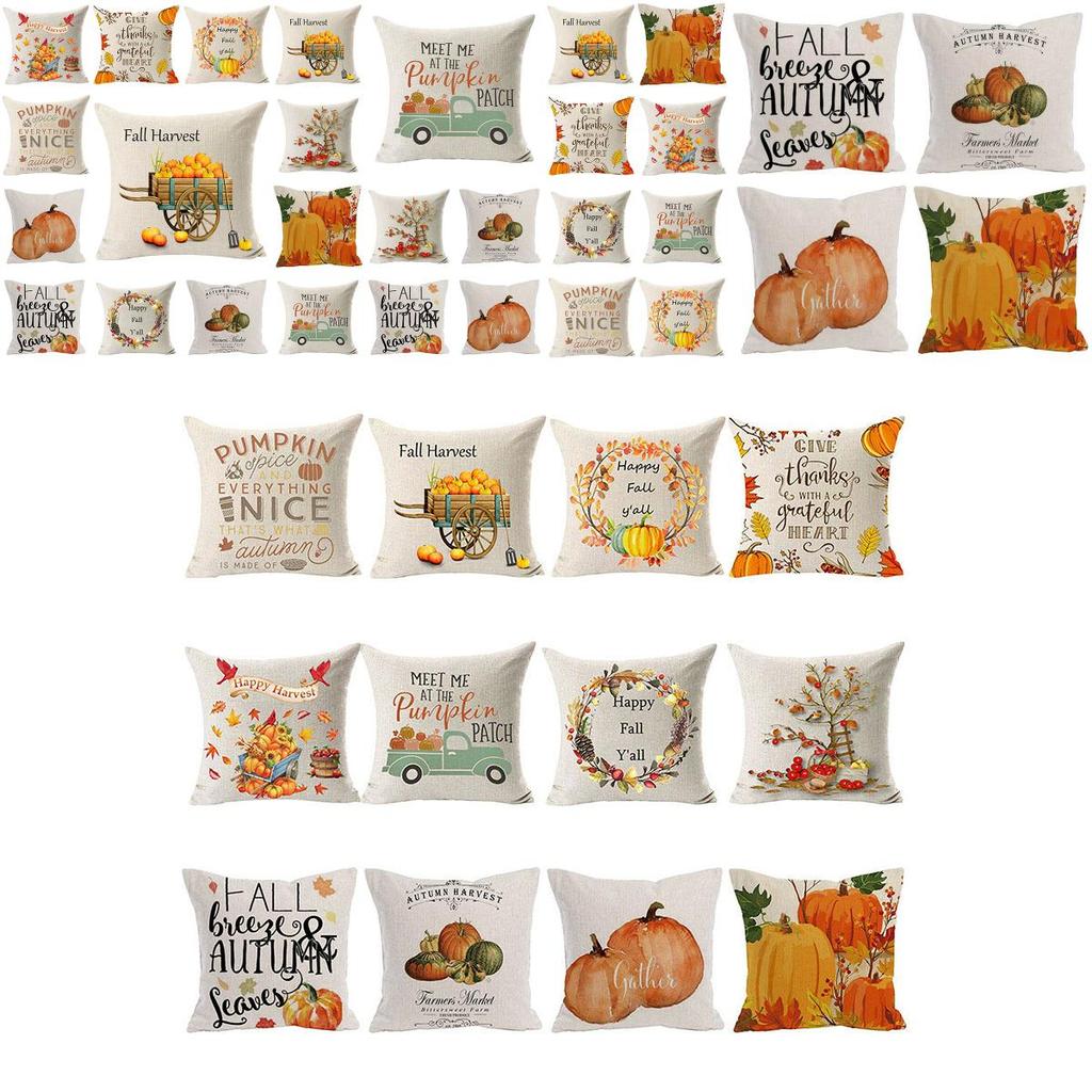Wunderschöner Halloween-Kürbis-Kissenbezug mit elegantem verdecktem Reißverschluss