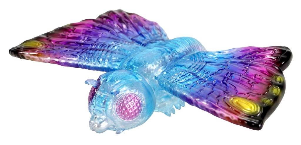 CCP Middle Size Series Godzilla EX Mothra Clear Blue Pink 150mm PVC Soft Vinyl Figure [6th Edition] (1992) Ver. Approx. Pre-painted