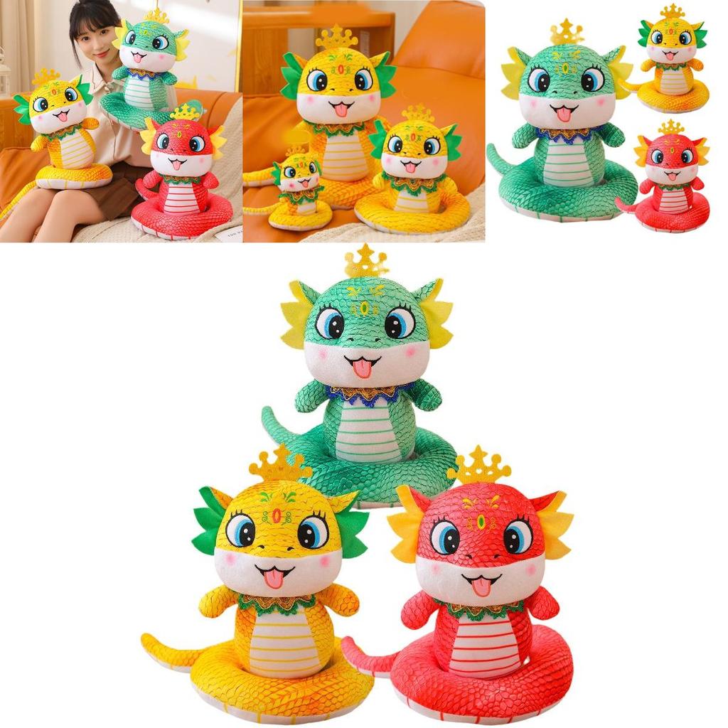 Adorable Plush Snake Doll For 2025 Year Of The Snake Gift Soft Toy With Custom Logo