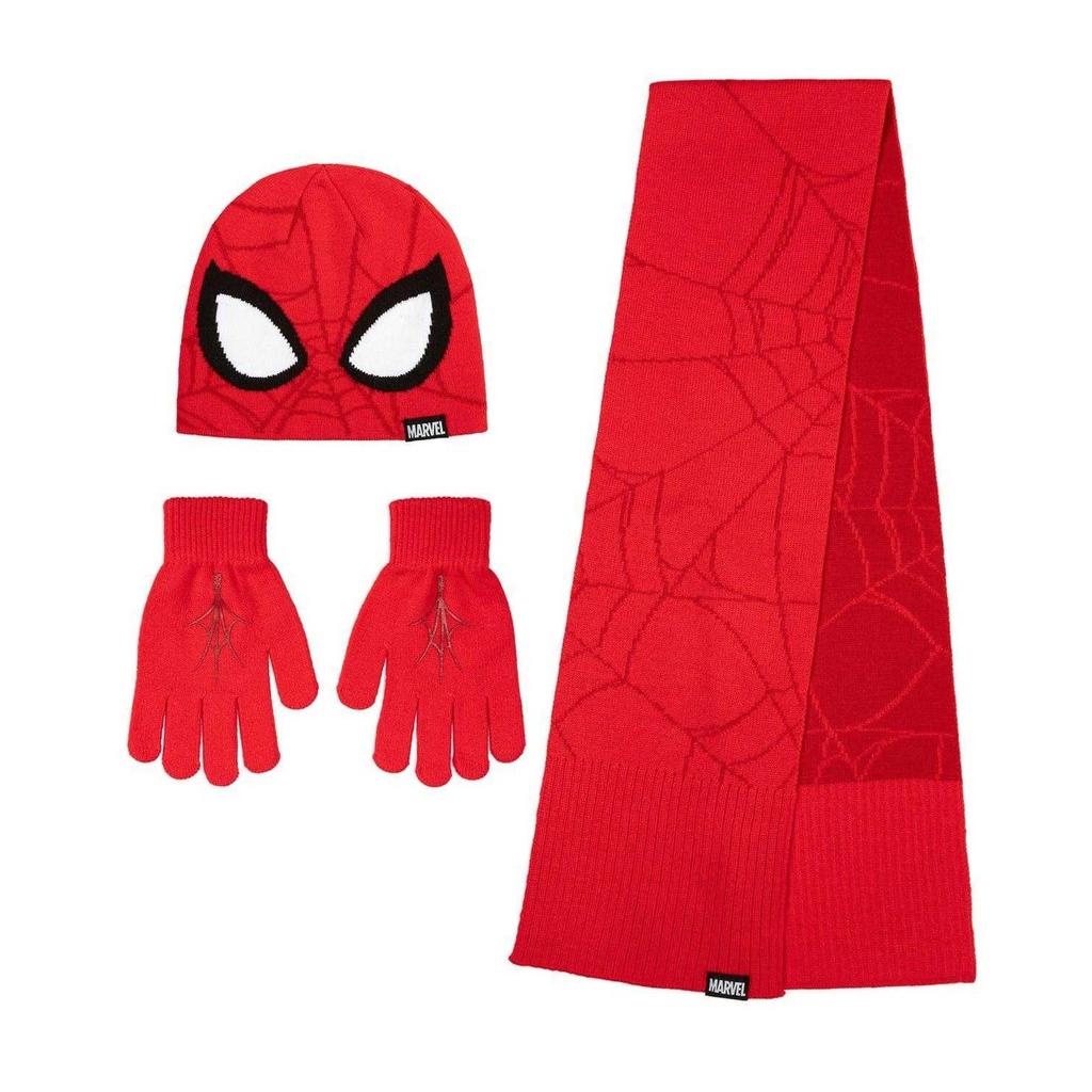 Spider-Man Childrens/Kids Acrylic Hat Gloves And Scarf Set