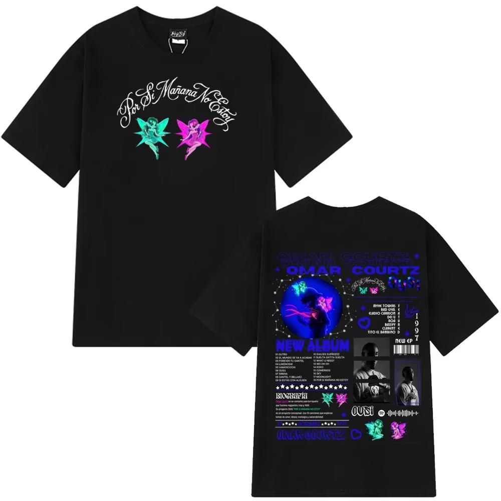 

Omar Courtz Por Si Manana No Estoy 2026 Album Tour Printed T-shirts Men Women s Fashion T-shirt Casual Cotton Oversized T Shirts 5XL різнокольоровий