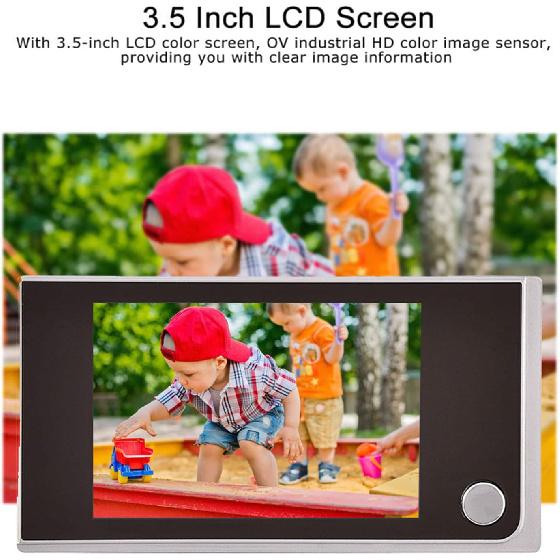 Digital Peephole Viewer Doorbell Mini HD Smart Security Camera 3.5 Inches Indoor LCD Screen