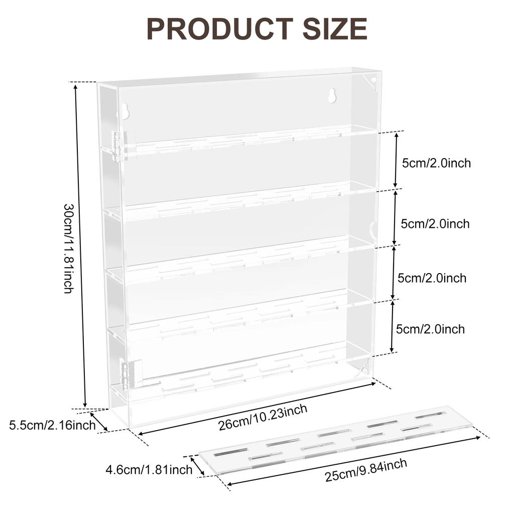 5-stöckige Acryl-Münzdisplay-Box, große Kapazität, Challenge-Münz-Vitrine, Halter, Klarer Acryl-Abzeichen-Organizer, Medaillen-Display, NEU