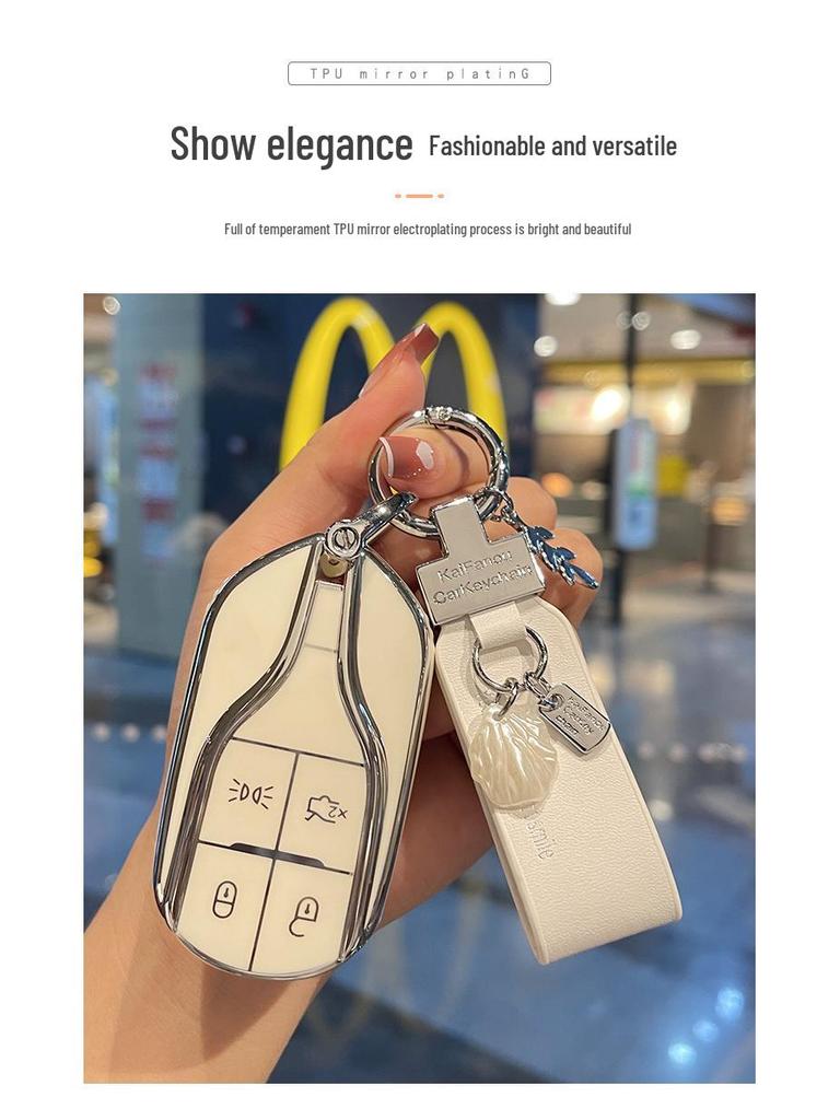 High-Grade Maserati Key Case for Women - Levante & Ghibli Models