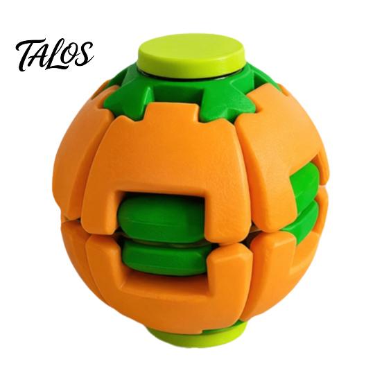 Kids Stress Relief Toy 1/2Pcs 3D Printed Press Rotating Ball, Fidget Spinner for Adults, Quiet Spinning Ball Toy, Decompression Gadget Durable 1pc оранжевый