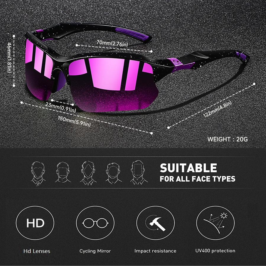 Fashion UV400 Safety Goggles Men Women  Running Mountaineering Sunglasses Bicycle MTB Eyewear Outdoor Sport Eyeglasses