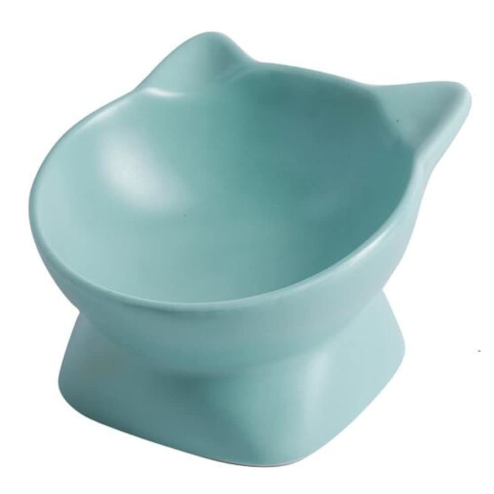 

Petifam Food Low Rice Rice Food Water Easy to Tableware with Pet Food Drinking Stylish Cat-shaped Bowl, Type, Plate, Plate, Cat, Dog, Container,