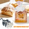 Cat Bread Clip Funny 3D Printed Cat Butt Bag Clips for Cat Lovers Reusable Bread Chip Bag Sealer Quirky Kitchen Gadget for Home Decor
