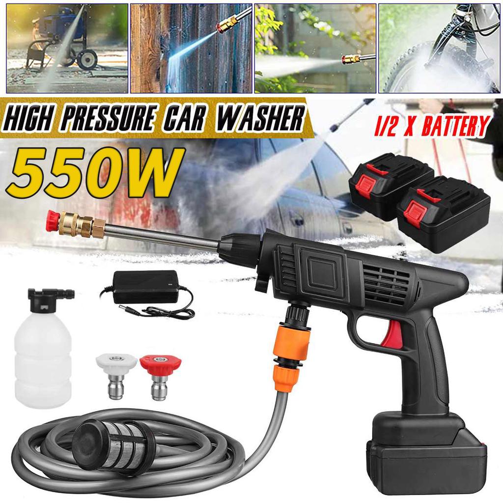 Cordless Pressure Washer, 50PSI Portable Pressure Cleaner Handheld with Battery and Charger 24V