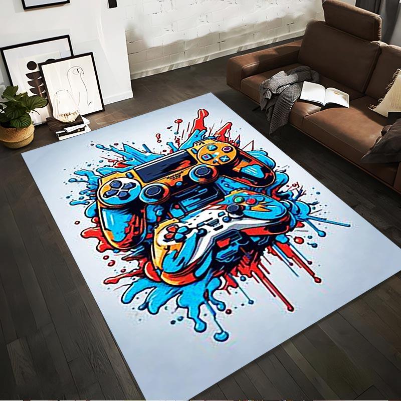 

Colorful Gaming Controller Art Carpet for Living Room Decoration Suitable for use as an anti-slip for living room bedroom sofas 40x60cm( 15x23in )
