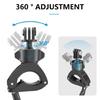 Quick Release Handlebar Mount Clamp for Action Cameras 360 Degree Rotary Lightweight and Secure Hold