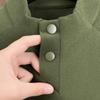 Men's Plus Size Trendy Autumn/Winter Long Sleeve Semi-High Neck Velvet T-Shirt - New 2025 Style for Middle-Aged and Young Adults