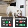 Slider Sign Feeding Reminder Sign Wooden Dog Feeding Reminder Stickers  Kitchen Organization