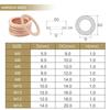 Copper Washers O Ring Copper Gaskets Flat Ring Seal Kit Assortment Car Copper Sealing Rings with Case 400/300/280/200100Pcs
