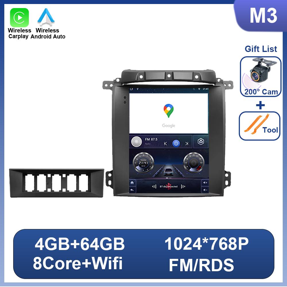 Car Radio Video Multimedia Player 9.7 Inch For Kia Sorento BL 2002 - 2006 For Teasla Style Vertical Screen Bluetooth RDS 8 Core