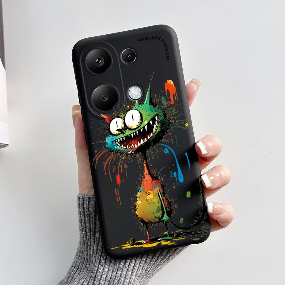 For Xiaomi Poco M6 Pro Case Soft Silicone Cute Cat Panda Shockproof Cover for Poco M6 Pro 4G TPU Coque Funda Shell M6Pro 6.67''