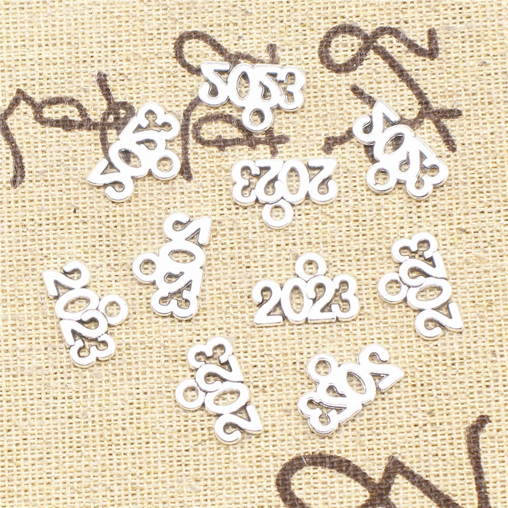 

30шт Античное серебро Цвет 9x14mm 2023 Амулеты ручной работы Jewerly Diy