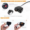 Motorcycle Motorbike Dual USB Charger LED Digital Voltage Display Thermometer